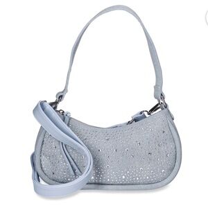 No Boundaries Women's Baguette Shoulder Bag with Crossbody Strap NWT